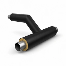 Тройниковое ответвление ППУ-ПЭ d 133х133 Тип 1 из черной трубы