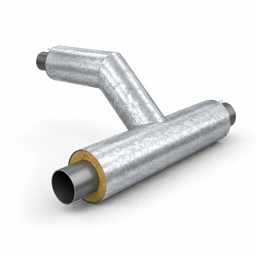 Тройниковое ответвление ППУ-ПЭ d 820х219 Тип 1 из оцинкованой трубы